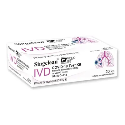 Singclean® 20x Singclean Antigenní rychlotest na COVID-19 z nosu - PRO SEBETESTOVÁNÍ