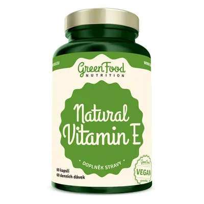 GreenFood Nutrition Natural Vitamin E 60 kapslí