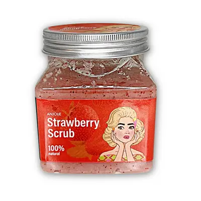 Anjolie Strawberry Body Scrub, 200g