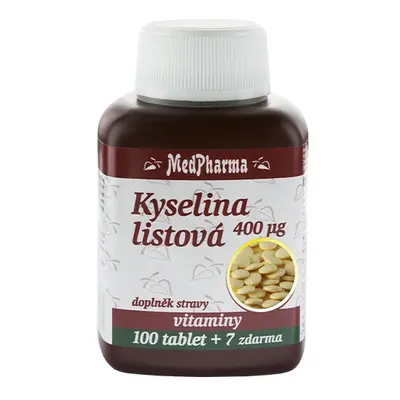 MedPharma Kyselina listová 400 µg, 107 tablet