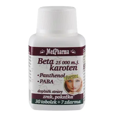 MedPharma Beta karoten 25.000 m.j. + panthenol + PABA, 37 tobolek