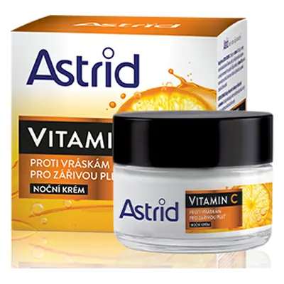 ASTRID VITAMIN C noční krém proti vráskám pro zářivou pleť, 50ml