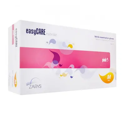 easyCARE by ZARYS easyCARE - nitrilové rukavice, bezpudr., vel. XS, S, M, L, (100ks), růžová, n