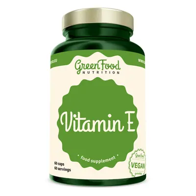 GreenFood Nutrition Vitamín E 60 kapslí