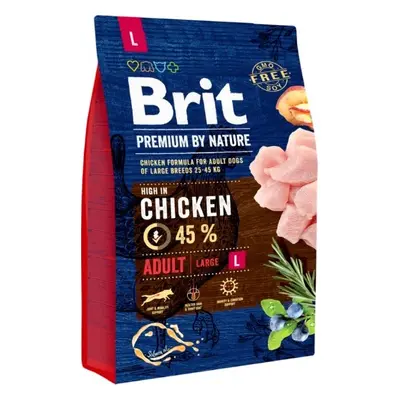 Brit Premium by Nature krmivo pro dospělé psy velkých plemen, 3 kg