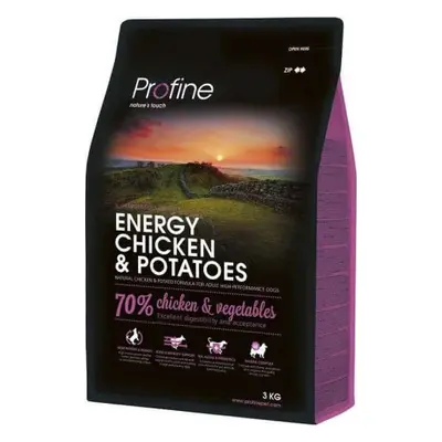 Profine Energy krmivo pro psy s vysokým energetickým příjmem kuře a brambory, 3 kg