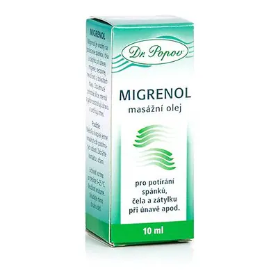 Migrenol, masážní olej, 10 ml Dr. Popov