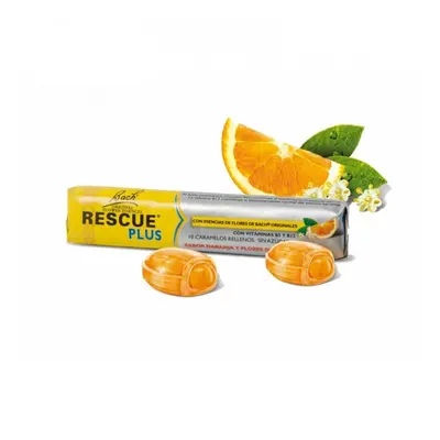 Bach RESCUE Plus bonbony vitamíny B5 a B12, 42g