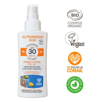 Alphanova Opalovací krém ve spreji cest. SPF 30, 90 g BIO