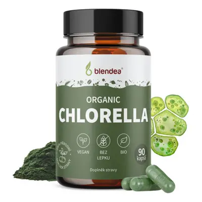 Blendea Chlorella BIO Organic, 100% rostlinné, 90 kapslí