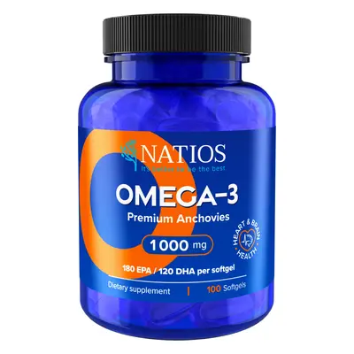 Natios Omega 3 1000 mg, 100 softgel kapslí