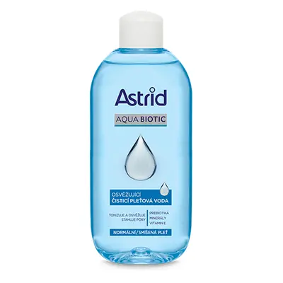 ASTRID AQUA BIOTIC čistící pleťová voda, normální a smíšená pleť, 200 ml