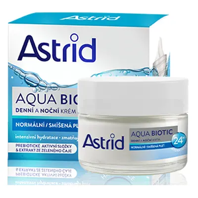 ASTRID AQUA BIOTIC Denní a noční krém pro normální a smíšenou pleť, 50ml