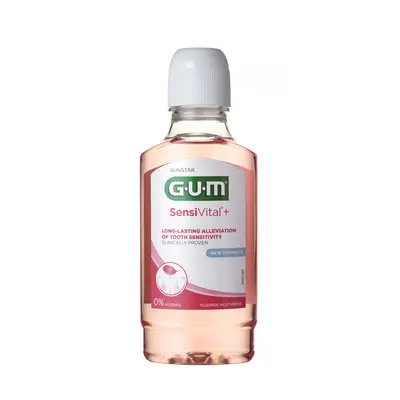 GUM Sunstar GUM SensiVital+ ústní voda (výplach) pro citlivé zuby s CPC 0,07 %, 300 ml