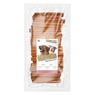 Magnum dog food Magnum Jerky tyčka křížová Slanina 12,5cm 50ks