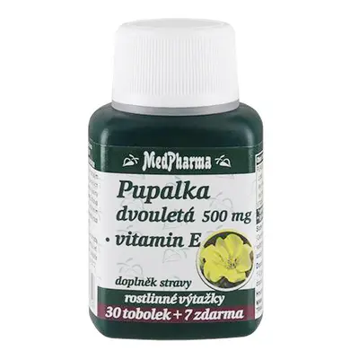 MedPharma Pupalka dvouletá 500 mg + vitamin E, 37 tobolek