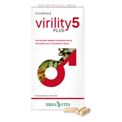 Erba Vita VIRILITY 5 PLUS - erekce, potence, 45 kapslí