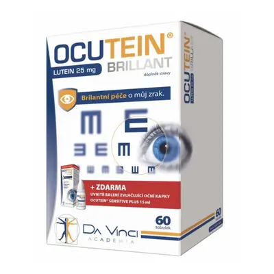 Da Vinci Academia Ocutein Brillant Lutein 25 mg, 60 tobolek +kapky