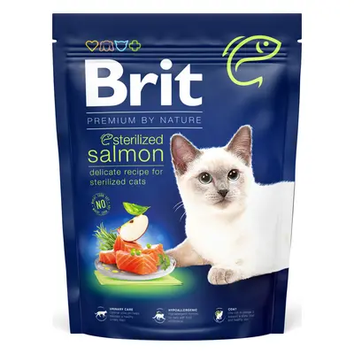 Brit Premium by Nature Cat krmivo pro kastrované kočky s lososem, 300 g