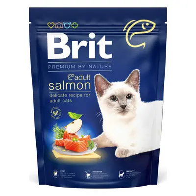 Brit Premium by Nature Cat krmivo pro dospělé kočky s lososem, 300 g