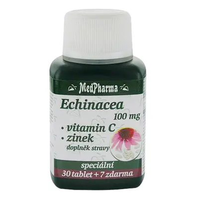 MedPharma Echinacea 100 mg + vitamin C + zinek, 37 tablet