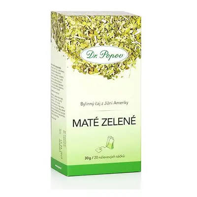 Maté zelené, bylinný čaj, 30 g Dr. Popov