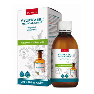 Dr. Weiss STOPKAŠEL Medical sirup Dr. Weiss, 200+100ml NAVÍC