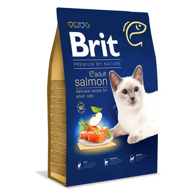 Brit Premium by Nature Cat krmivo pro dospělé kočky s lososem, 8 kg