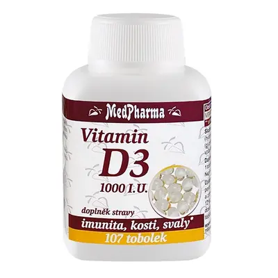 MedPharma Vitamin D3 1000 I.U., 107 tobolek