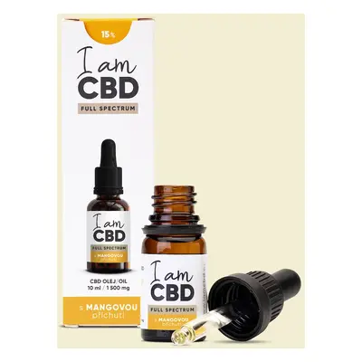 I am CBD Full Spectrum CBD olej 15% 10 ml s mangovou příchutí