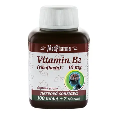 MedPharma Vitamin B2 (riboflavin) 10 mg, 107 tablet