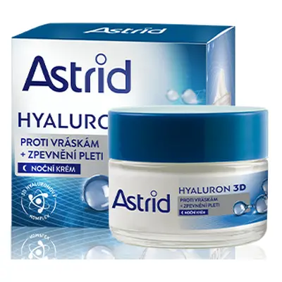 ASTRID HYALURON 3D Zpevňující noční krém proti vráskám, 50 ml