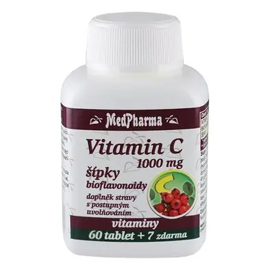 MedPharma Vitamin C 1000 mg s šípky, prodloužený účinek - 67 tablet