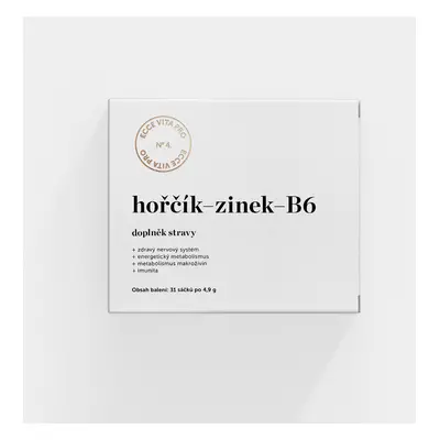 EcceVita Hořčík-Zinek-B6, Ecce Vita, 31 sáčků (152 g)