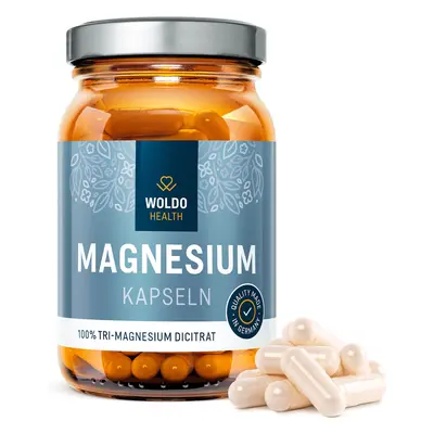 WoldoHealth® Hořčík Tri-Magnesium dicitrát, 120kapslí