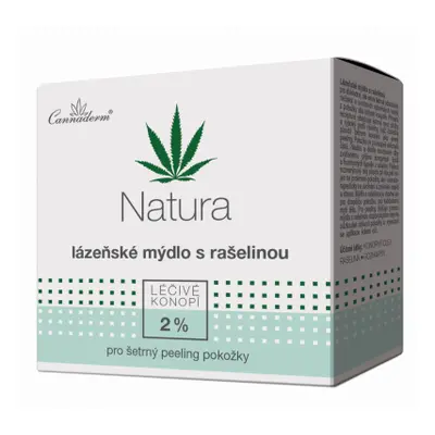 Cannaderm Natura lázeňské mýdlo s rašelinou, 80g