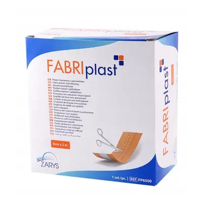 ZARYS International Group FABRIplast textilní náplast s krytím, tělová barva, 8cm x 5m, nesteril