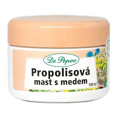 Propolisová mast s medem, 100 ml Dr. Popov