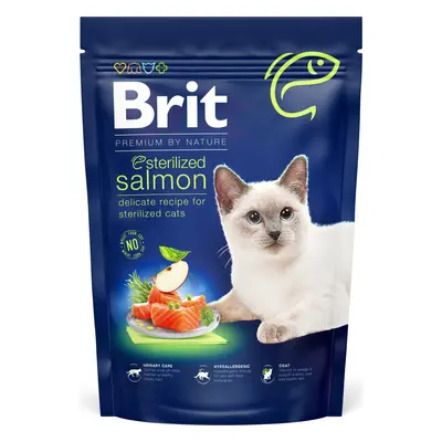 Brit Premium by Nature Cat krmivo pro kastrované kočky s lososem, 800 g