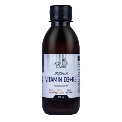 Adelle Davis Adelle Davis, Lipozomální Vitamín D3+K2, 200 ml