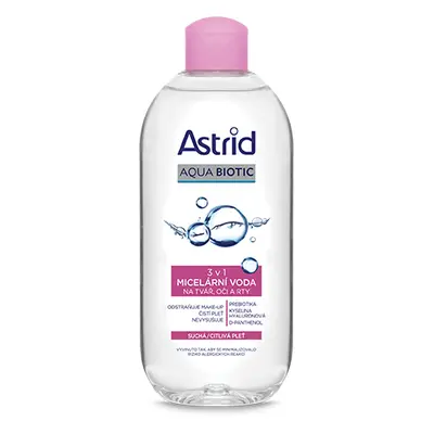 ASTRID AQUA BIOTIC micerální voda 3v1, suchá a citlivá pleť, 200 ml