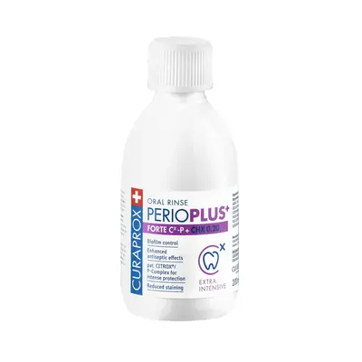 Curaprox Perio Plus+ Forte, ústní voda 0,20% CHX, 200 ml