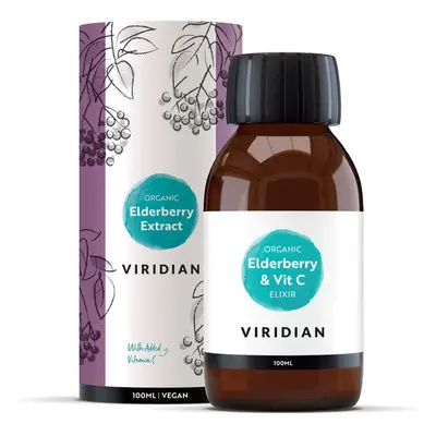 Viridian Nutrition Viridian Elderberry Extract + Vitamin C Organic, 100ml