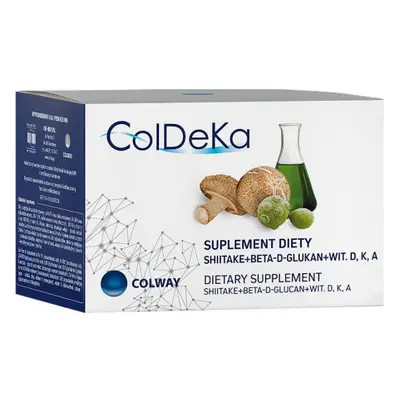 Colway ColDeKa - Vitamín A, D3, K2 a beta-D-glukan, 60 kapslí