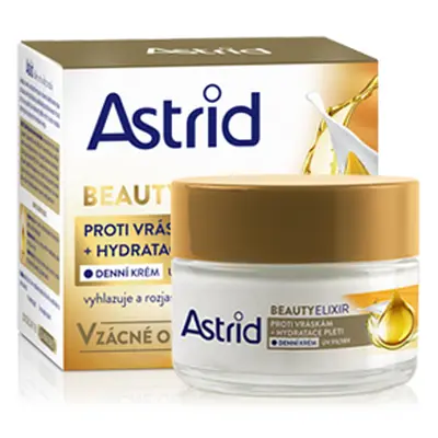 ASTRID BEAUTY ELIXIR Hydratační denní krém proti vráskám s UV filtry, 50 ml