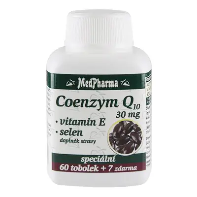 MedPharma Coenzym Q10 30 mg + vitamin E + selen, 67 tobolek