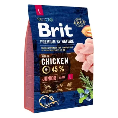 Brit Premium by Nature krmivo pro mladé psy velkých plemen, 3 kg