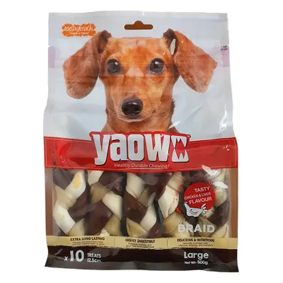 Magnum dog food Magnum Rawhide Large Braid 5" 13cm 500g