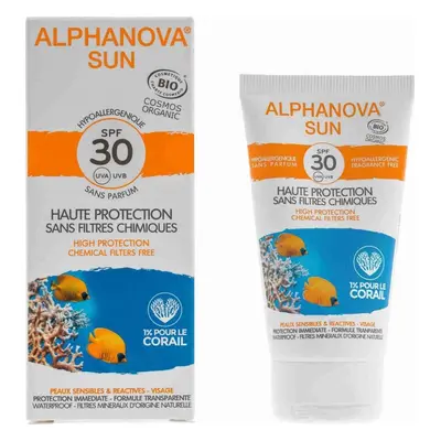 Alphanova Opalovací krém na obličej SPF 30, 50 g BIO