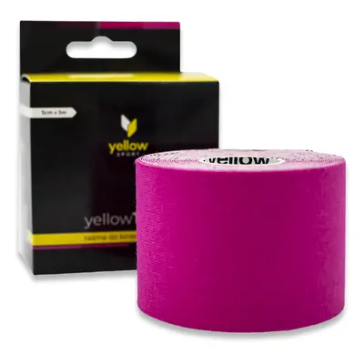 yellowSPORT by ZARYS yellowTAPE Kineziologický tejp, 5cm x 5m, růžová